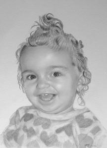 Bleistiftzeichnung, Portrait, Kinder-Portraits zeichnen lassen, Portraitzeichnung