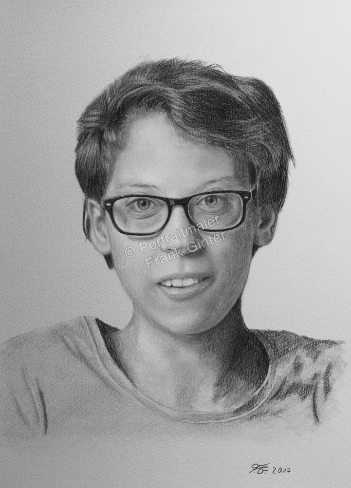 Bleistiftzeichnung, Portraitzeichnung, Bleistiftzeichnung einer Frau, Bleistift-Portraits, Portraitzeichnungen mit Bleistift